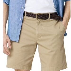 J. Crew 99% Cotton 9" Insem Men's Tan Flat Front Shorts Timeless Design NWT